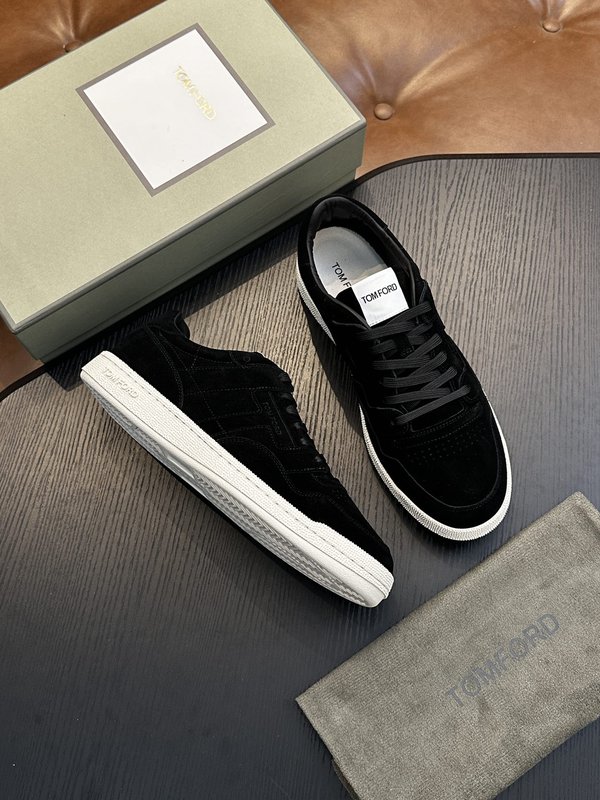 TOM FORD Cambridge 가죽 스니커즈 001-226413