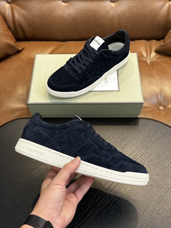 TOM FORD 가죽 로우탑 스니커즈 001-226416