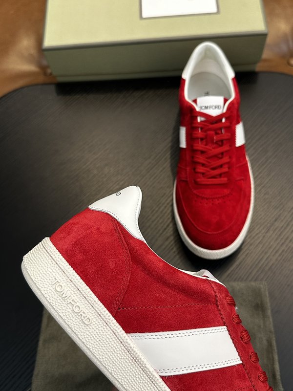 TOM FORD Cambridge 가죽 로우톱 스니커즈 001-226428