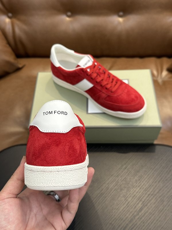 TOM FORD Cambridge 가죽 로우톱 스니커즈 001-226428