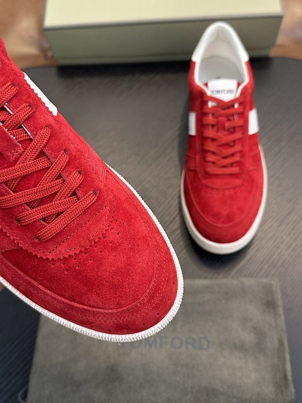 TOM FORD Cambridge 가죽 로우톱 스니커즈 001-226428