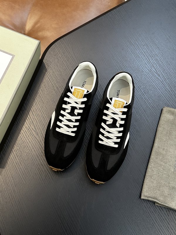 TOM FORD 가죽 로우탑 스니커즈 001-226446