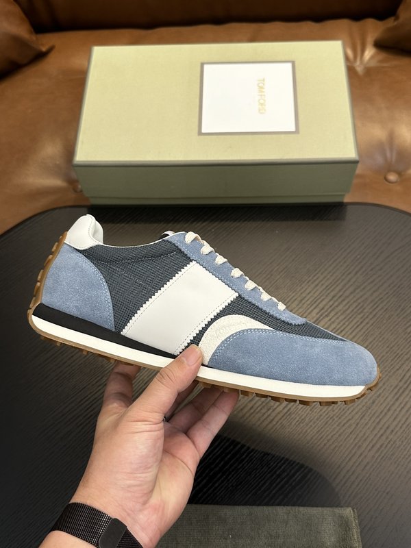 TOM FORD 가죽 로우탑 스니커즈 001-226454
