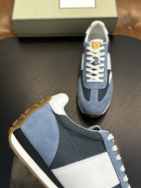 TOM FORD 가죽 로우탑 스니커즈 001-226454