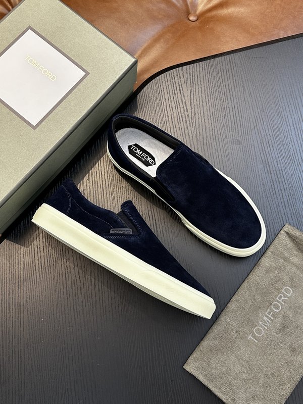 TOM FORD 캠브리지 가죽 로우탑 스니커즈 001-226455