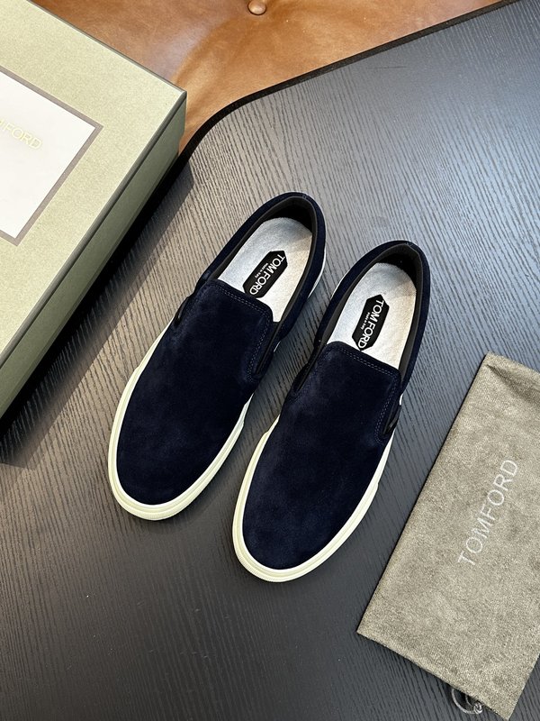 TOM FORD 캠브리지 가죽 로우탑 스니커즈 001-226455