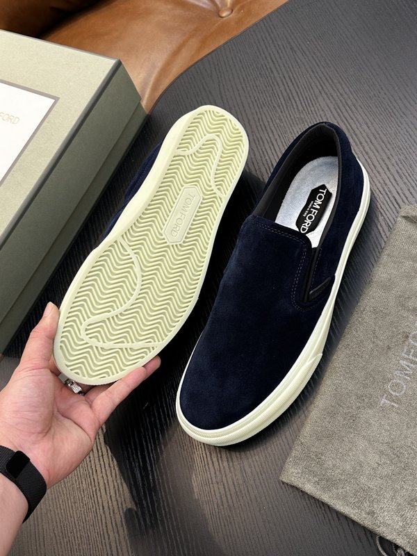 TOM FORD 캠브리지 가죽 로우탑 스니커즈 001-226455