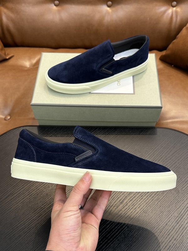 TOM FORD 캠브리지 가죽 로우탑 스니커즈 001-226455