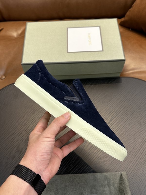 TOM FORD 캠브리지 가죽 로우탑 스니커즈 001-226455