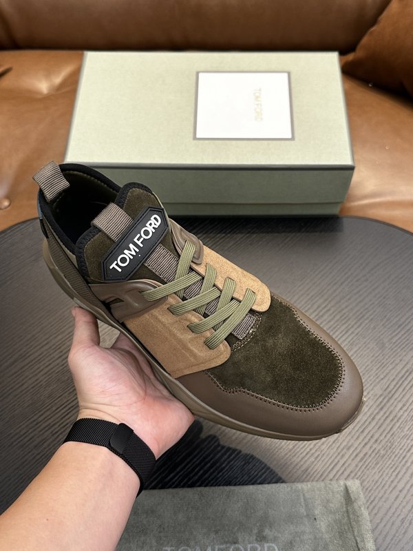TOM FORD 가죽 로우탑 스니커즈 001-226474