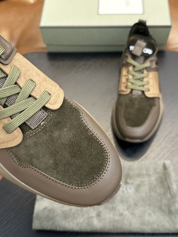 TOM FORD 가죽 로우탑 스니커즈 001-226474