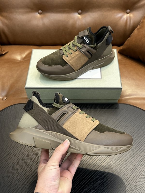 TOM FORD 가죽 로우탑 스니커즈 001-226474