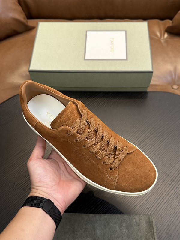 TOM FORD Cambridge 가죽 로우탑 스니커즈 001-226482