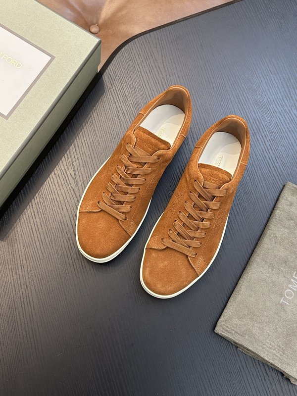 TOM FORD Cambridge 가죽 로우탑 스니커즈 001-226482