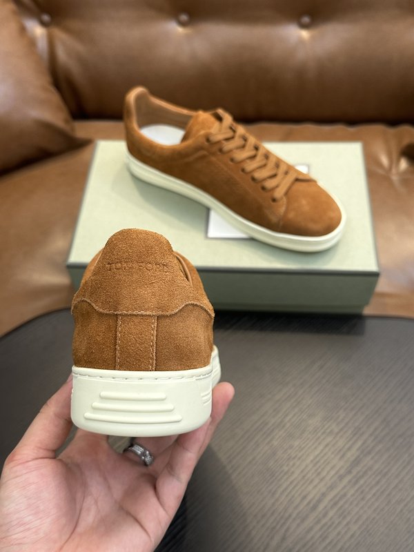TOM FORD Cambridge 가죽 로우탑 스니커즈 001-226482
