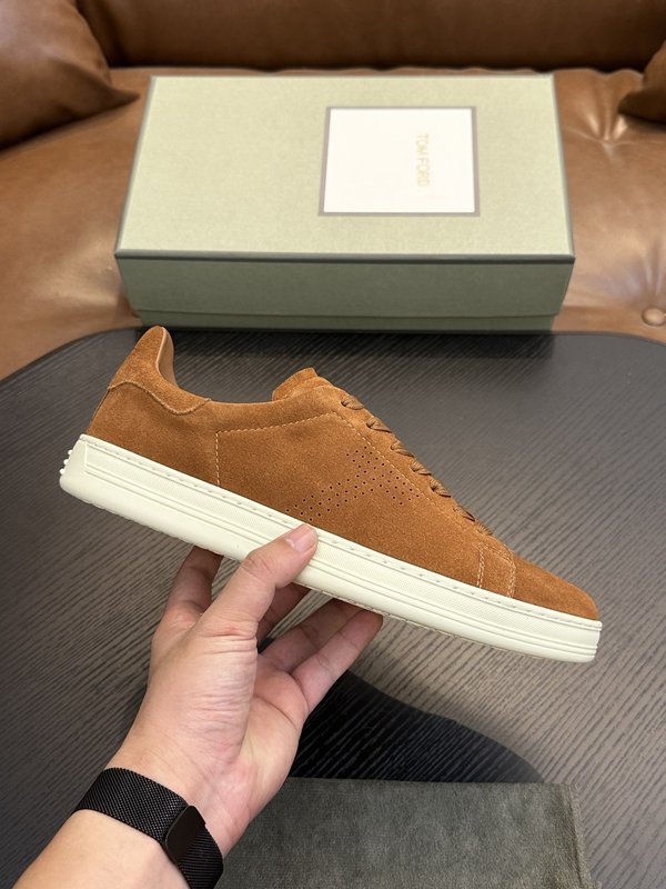 TOM FORD Cambridge 가죽 로우탑 스니커즈 001-226482