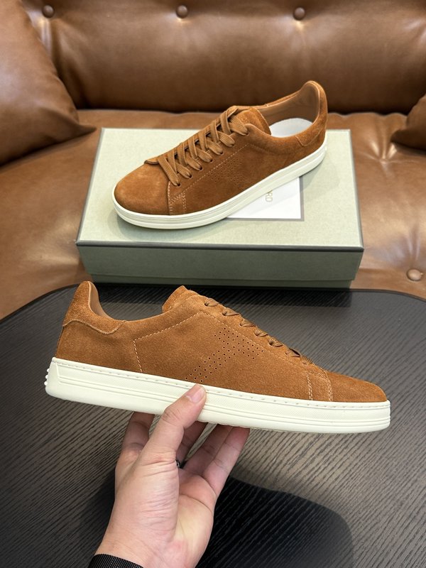 TOM FORD Cambridge 가죽 로우탑 스니커즈 001-226482