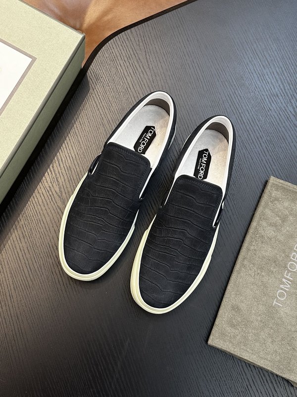 TOM FORD 가죽 로우탑 스니커즈 001-226485