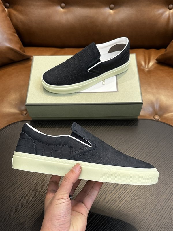 TOM FORD 가죽 로우탑 스니커즈 001-226485