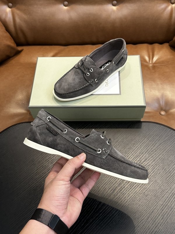 TOM FORD 가죽 로우탑 스니커즈 001-226514