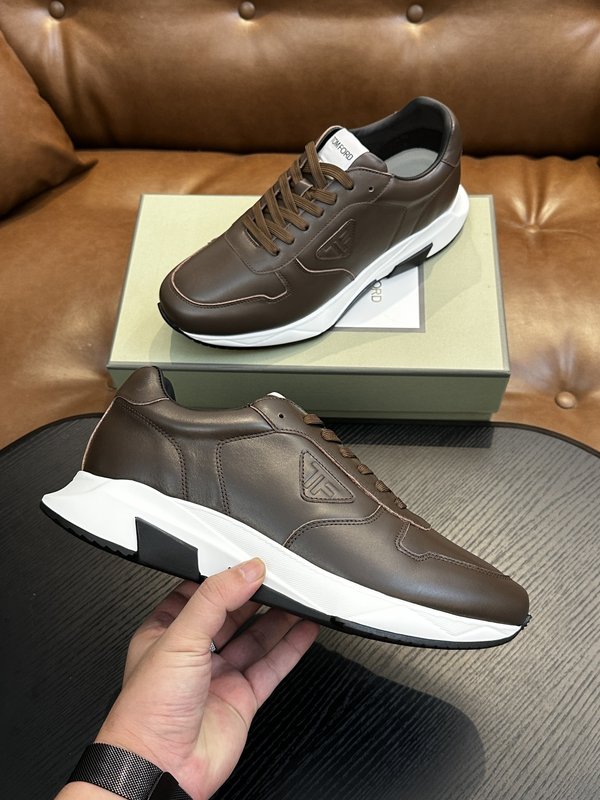 TOM FORD Cambridge 스웨이드 로우탑 스니 001-226525
