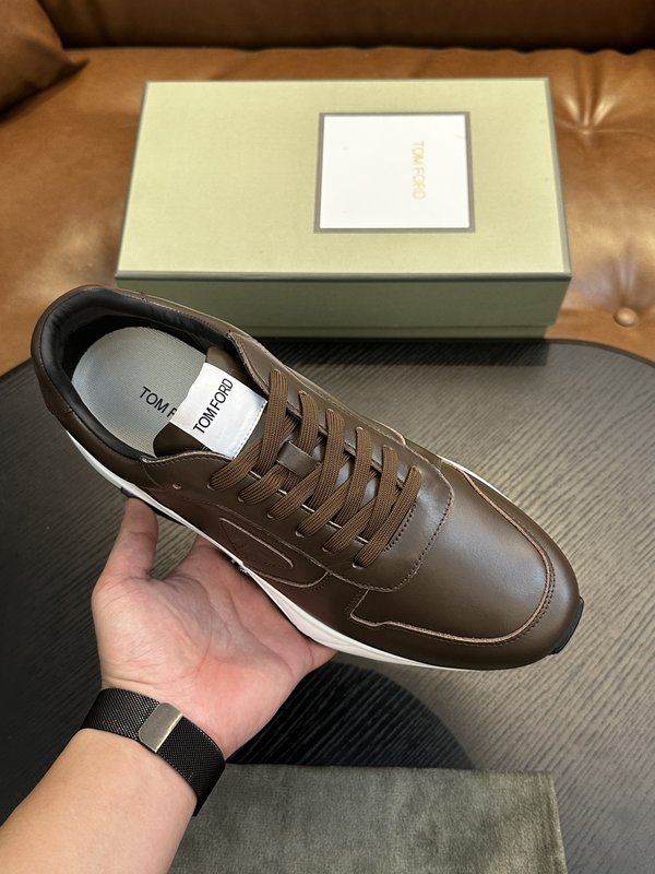 TOM FORD Cambridge 스웨이드 로우탑 스니 001-226525