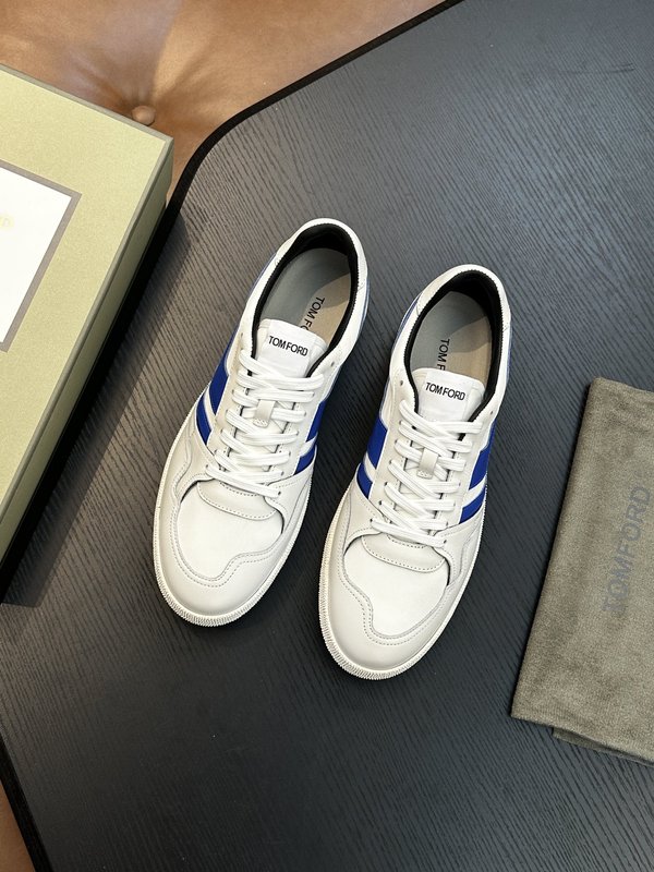 TOM FORD 가죽 로우탑 스니커즈 001-226534