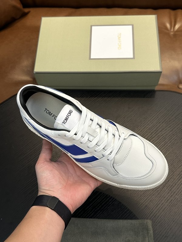 TOM FORD 가죽 로우탑 스니커즈 001-226534