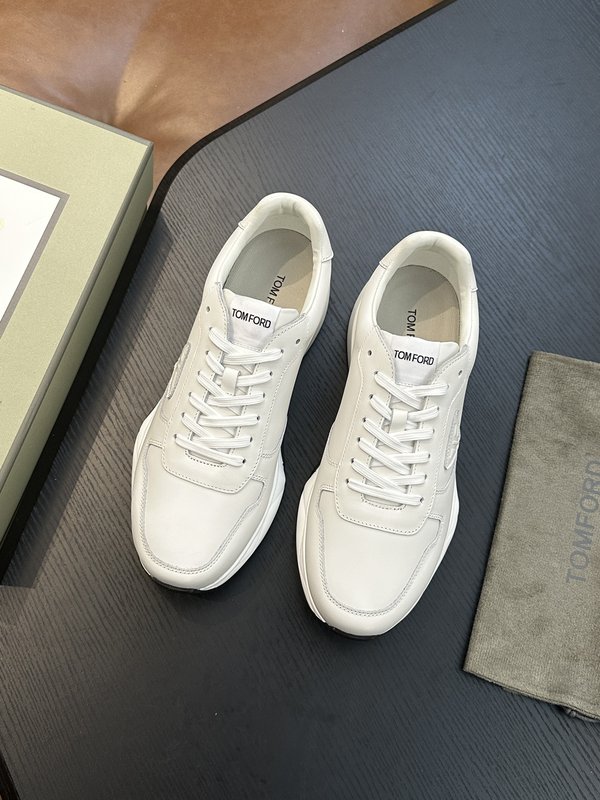 TOM FORD Cambridge 가죽 로우톱 스니커즈 001-226535