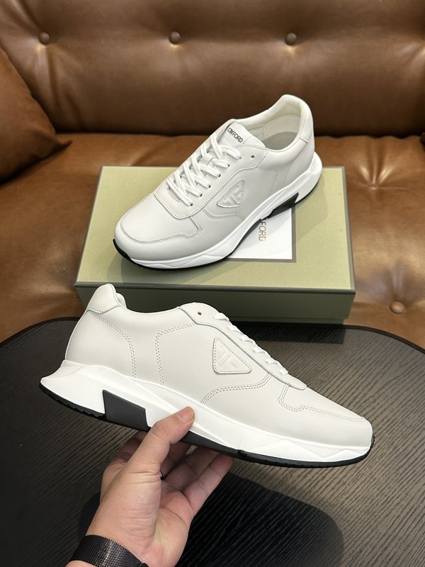 TOM FORD Cambridge 가죽 로우톱 스니커즈 001-226535