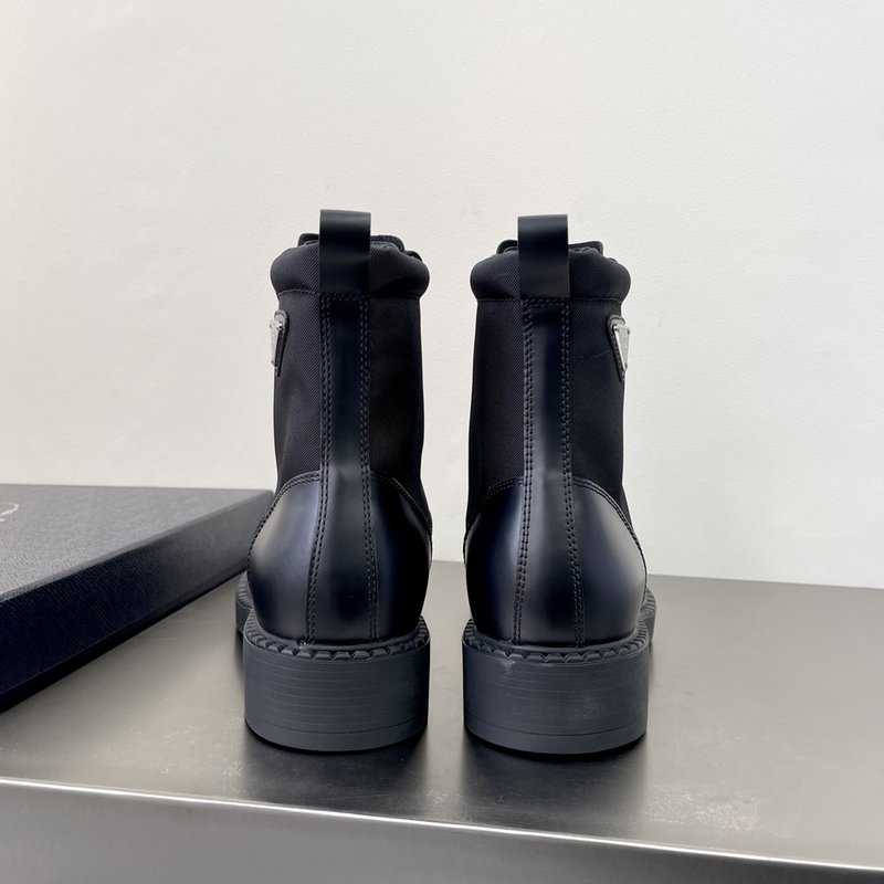 프라다 Prada Rois 가죽 나일론 부츠 001-226953