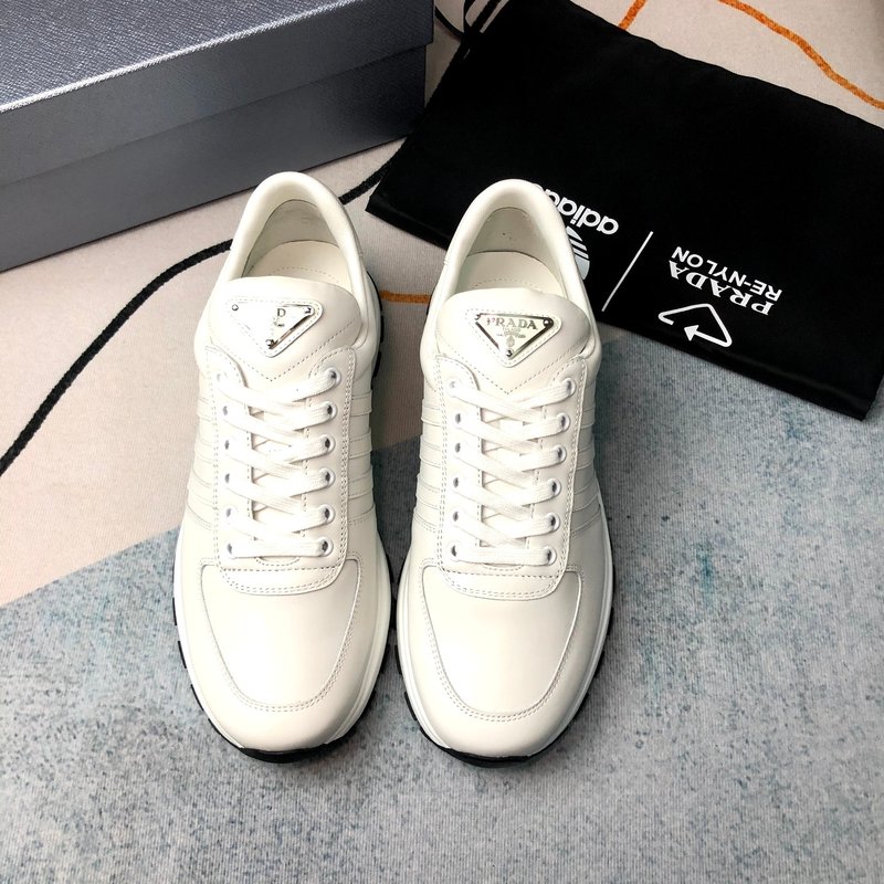 PRADA 프라다 화이트 가죽 신발 001-226968