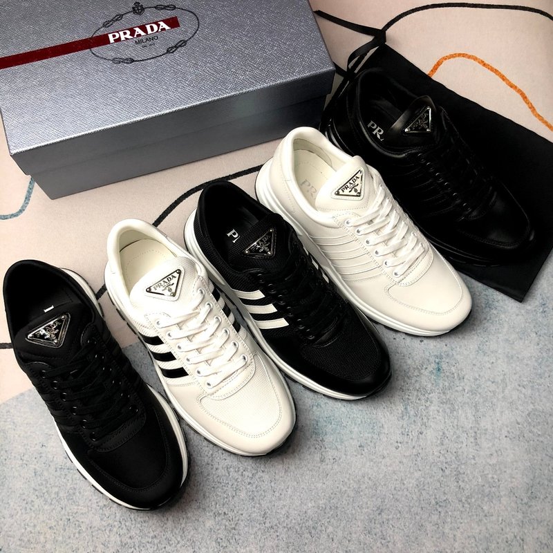 PRADA 프라다 화이트 메쉬 슈즈 001-226970
