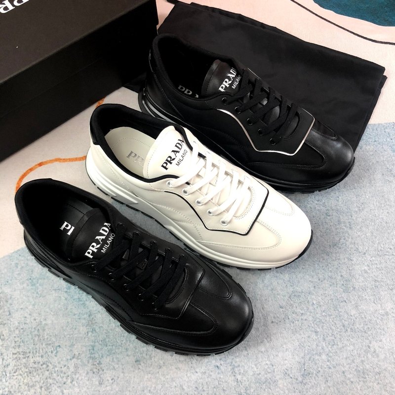 PRADA 블랙 패브릭 캐주얼 슈즈 001-226974