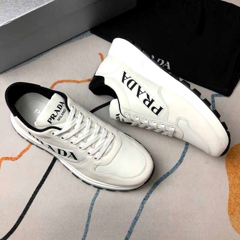 PRADA 프라다 화이트 패브릭 슈즈 001-226975