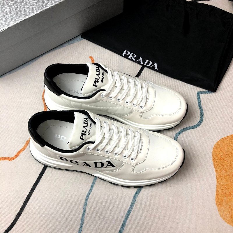 PRADA 프라다 화이트 패브릭 슈즈 001-226975