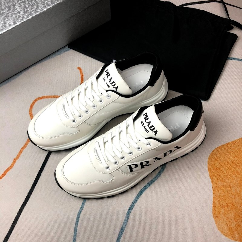 PRADA 프라다 화이트 패브릭 슈즈 001-226975