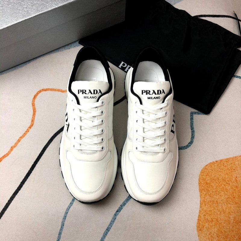 PRADA 프라다 화이트 패브릭 슈즈 001-226975