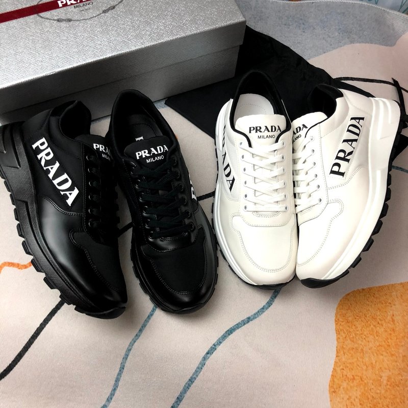 PRADA 프라다 화이트 패브릭 슈즈 001-226975