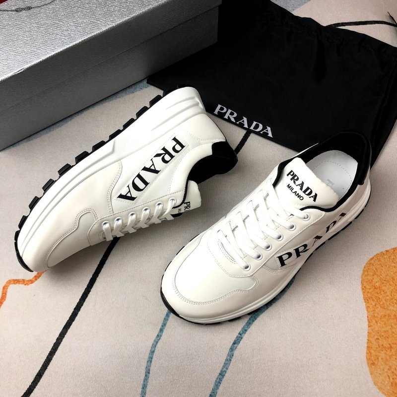 PRADA 프라다 화이트 패브릭 슈즈 001-226975