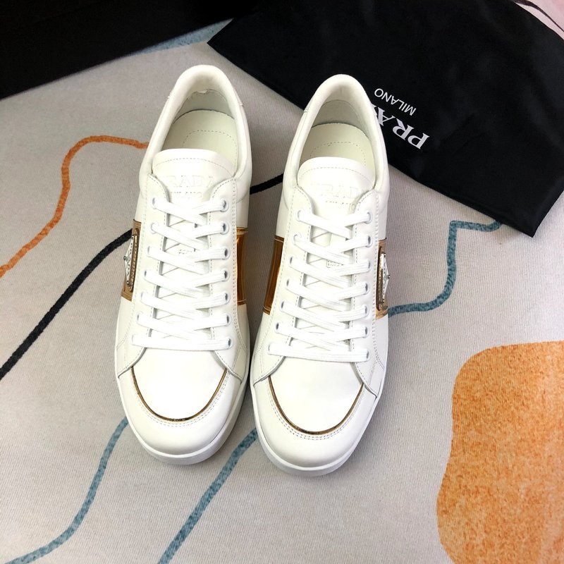 PRADA 프라다 화이트 골드 컬러 슈즈 001-226984