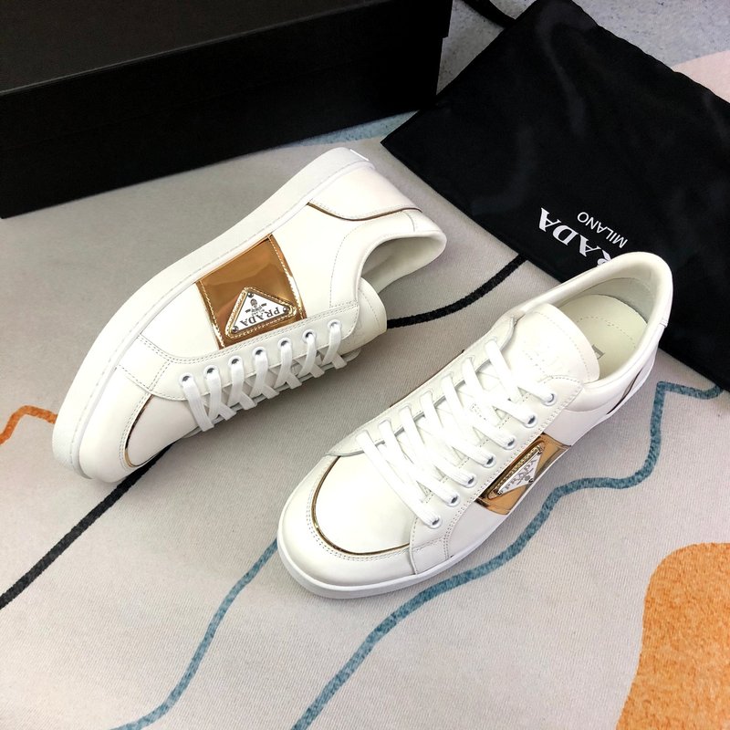 PRADA 프라다 화이트 골드 컬러 슈즈 001-226984