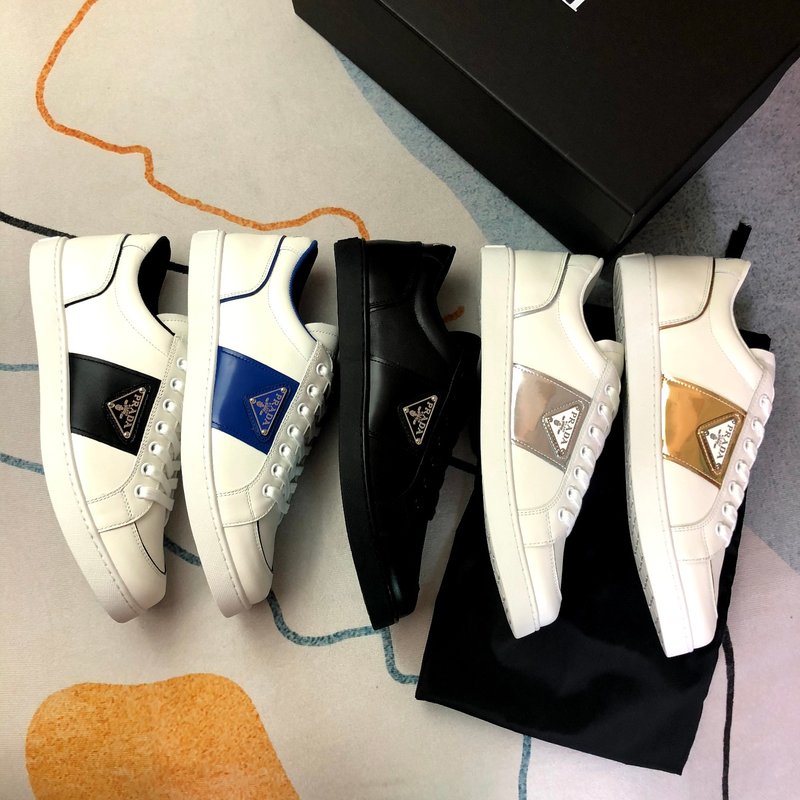 PRADA 프라다 화이트 골드 컬러 슈즈 001-226984