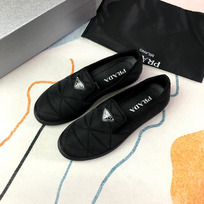 프라다 블랙 패브릭 슈즈 001-226991