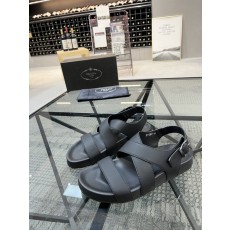 Prada 프라다 남성 가죽 슬리퍼 001-227009