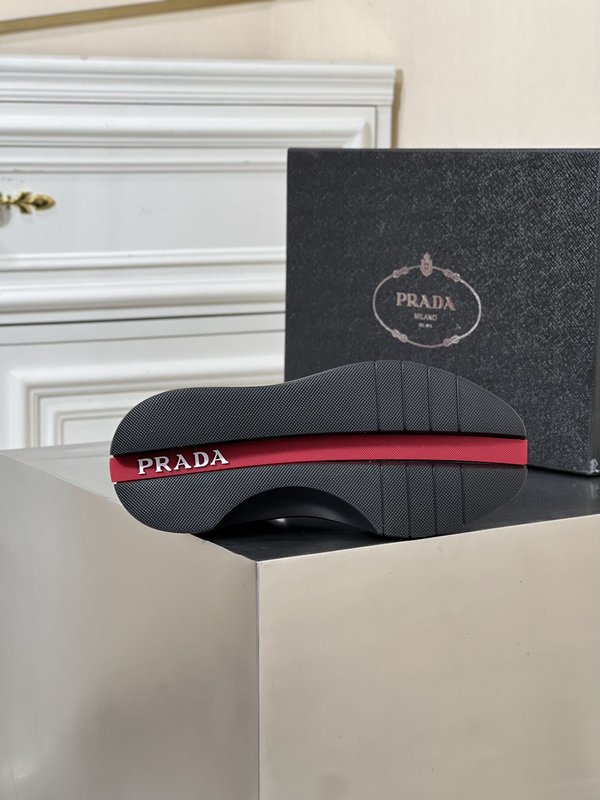 Prada 남성 3D 콘셉트 두꺼운 밑창 캐주얼슈즈 001-227018