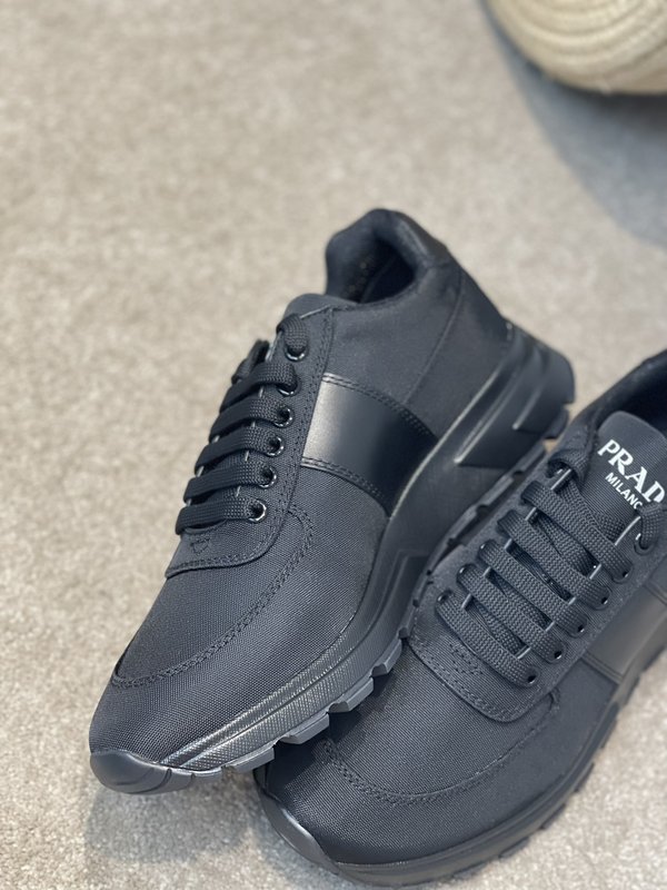 프라다 Prada 수입 세밀 가죽 메쉬 신발 001-227027