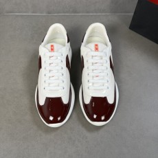 프라다 PRADA 수입 광택 가죽 스포츠슈즈 001-227032