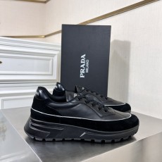 프라다 남성 소 가죽 스포츠 캐주얼 슈즈 001-227038