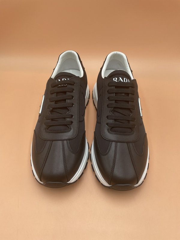 PRADA 오리지널 남성 가죽 방수 캔버스화 001-227055